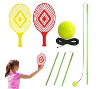Tennis Trainer, Portable Solo Set, Swing Feedback Equipment, Self-Practice Rebound Base, Compact Training Tool, Ideal for Leisure Games, Court Drills, Match Prep, Players, Athletes, Companion Play, Pe