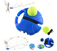 Tennis Trainer Rebound Ball,Bounce Back Tennis Ball,Tennis Practice Rebounder with Long Elastic Rope,Portable Tennis Self Training Device,Solo Tennis Practice Reaction Equipment Kit for Beginners
