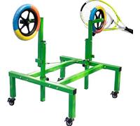 Tennis Trainer, Rolling Hitting Practice Tool for Forehand and Backhand Skills, Adjustable Height 70-100 cm, Continuous Hitting Techniques