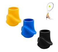 Tennis Training Racket Grip Corrector Silicone Skills Practice Tool Durable Sports Accessory Device Anti-Slip Hand Position Ergonomic Grip Aid Beginners Helps Players To Develop Proper Hitting (3PCS)
