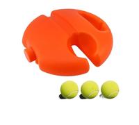 Tennis Training Rebounder Set, Single Player Fixed Base With Stringed Rebound Balls For Beginners Self Practice, Indoor Tennis Training Tool(Orange,3 Training Balls)