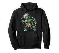 Tennis Turtle Player With Racket Retro Funny Champion Pullover Hoodie