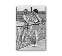 Tennis Women Smoking Vintage Wall Art Paintings Photography Black And White Posters And Prints Modern Girls Room Home Decor Picture 30x40cmx1 No Frame
