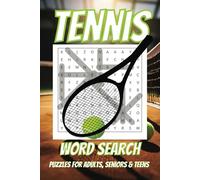 Tennis Word Search Puzzle Book: Fun and Easy Word Searches Featuring Tennis, Tennis Trivia , Tennis Puzzles, and More | Over 50 Puzzles | 110 Pages | ... for Vacations, Holidays and Free Time