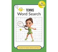 Tennis Word Search Puzzle Book: Word Searches with Easy to Read Print about Tennis | 6 x 9 inches, 110 pages | 50+ Puzzles ... Gift for Vacations, Holidays and Free Times