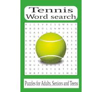 Tennis Word Search Puzzle Book: Word Searches with Easy To Read Print featuring Tennis, Tiebreaks, Topspin and More| 6 X 9 inches | 110 pages | 50+ Puzzles…Gift for Vacations, Holiday and Leisure Time