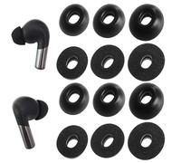 TENNMAK 12X Replacement Memory Foam Earbud Tips for OnePlus Buds 4 / Buds 3 / Buds Pro 3 / Buds Pro 2 / Nord Buds 3 / Nord Buds 3 Pro Earbuds Eartips Accessories, 6 Pairs Black