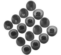 TENNMAK 16X Replacement Silicone Eartips for Sony Earbuds,8 Pairs,Upgrade | Compatible with Sony WF-C510 / WF-C710N / WF-C500/ WF-C700N Earbuds Accessories Earpad, XS/S/M/L size, Black