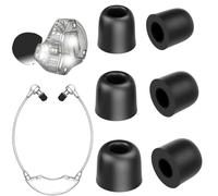 TENNMAK Memory Foam Replacement Earbud Tips for TV Headset/KZ ZS10 Pro X ZSN/Sennheiser IE 200 / in Ear Headphone Tips, 3 Pairs, S/M/L Size, Black Foam Eartips