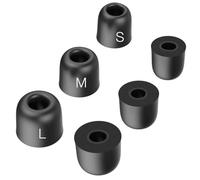 TENNMAK Replacement Memory Foam Eartips for Dewalt Heavy Duty Earbuds | Compatible with Dewalt Heavy Duty Bluetooth Neckband /Jobsite Pro X2 ANC/ Heavy Duty 2-in-1 Neckband Headphones,3 Pairs,Black