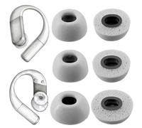 TENNMAK Replacement Memory Foam Eartips for JBL Endurance Peak 4, Gray | Ultra Soft & Durable Ear Tips,Earbuds Accessories, 3 Pairs