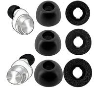 TENNMAK Replacement Memory Foam Eartips for Technics EAH-AZ100 Wireless Earbuds, Black Foam Ear Tips
