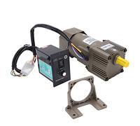 TenNuoDa AC 220V 90W Adjustable Speed Gear Motor, M590-502 Single Phase Asynchronous Gear Motor, High Torque Speed Regulation Reversible Motor, with Governor and Bracket(20K)