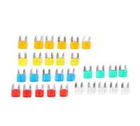 TenNuoDa Fuse Kit Blade,Engineering Plastics Fuse 60pcs Car Fuses Assortment Kit Standard & Mini Size Fuse Assortment Silver Blade Type Car Interior Parts For Auto Protection For Motorcycle/Boat