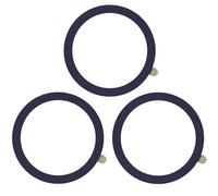 TENOC Universal Metal Ring Sticker for Magnetic Charger Compatible with iPhone/Samsung/Android All Cellphones, Magnetic Mount/Phone Holder Conversion Accessories, 3Pcs, Navy Blue