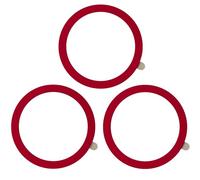 TENOC Universal Metal Ring Sticker for Magnetic Charger Compatible with iPhone/Samsung/Android All Cellphones, Magnetic Mount/Phone Holder Conversion Accessories, 3Pcs, Red