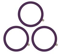 TENOC Universal Metal Ring Sticker for Magnetic Charger Compatible with iPhone/Samsung/Android All Cellphones, Magnetic Mount/Phone Holder Conversion Accessories, 3Pcs, Purple