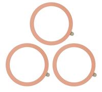 TENOC Universal Metal Ring Sticker for Magnetic Charger Compatible with iPhone/Samsung/Android All Cellphones, Magnetic Mount/Phone Holder Conversion Accessories, 3Pcs, Rose Gold