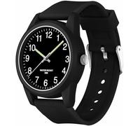 TENOCK Kids Analog Watches for Girls Boys 50M Waterproof Children Watch Easy to Read for Ages 3-10 Kids Watches with Soft Band Learning Time Kids Great Birthday Gifts (Light Black)