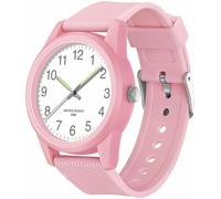 TENOCK Kids Analog Watches for Girls Boys Ages 3-10 5ATM Waterproof Children Watch with Soft Band Learning Time Easy to Read Kids Great Birthday Gifts (Pink-)