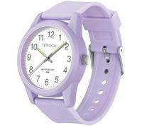 TENOCK Kids Analog Watches for Girls Boys Kids Watches with Soft Band Learning Time 50M Waterproof Children Watch Easy to Read for Ages 3-10 Children Great Birthday Gifts (Purple)