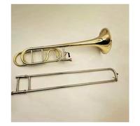 Tenor Bb/F Tone Trombone Gold Yellow Brass Gold Lacquer Playing Trombone With Case And Mouthpiece Trombone for Beginner
