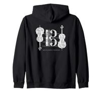 Tenor Clef & Celli (Ancient White) Cello Zip Hoodie