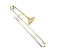 Tenor Falling Tune B Yellow Brass Gold Lacquer Finish Trombone Instruments With Mouthpiece Trombone Kit