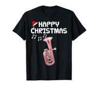 Tenor Horn Christmas Hornist Brass Musician Music Teacher T-Shirt