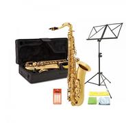 Tenor Saxophone Beginner Pack by Gear4music Gold