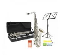 Tenor Saxophone Beginner Pack by Gear4music Nickel
