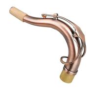 Tenor Saxophone Bending Neck Woodwind Replacement Brass Material Antique Sax Bend Necks Musical Instrument Parts Accessories(Antique red)