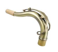 Tenor Saxophone Bending Neck Woodwind Replacement Brass Material Antique Sax Bend Necks Musical Instrument Parts Accessories(Antique cyan)