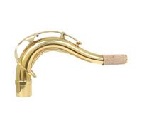 Tenor Saxophone Bent Neck Brass Gold Plated Tenor Sax Bent Neck With Soft Wood Slice Woodwind Instrument Parts Accessories