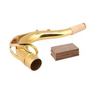Tenor Saxophone Elbow Bend Neck Repair Parts with 10pcs Saxophone Cork