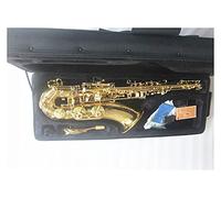 Tenor Saxophone Golden Plated B Flat Sax Musical Instrument Brass Pearl Buttons With Reed Cases Accessories