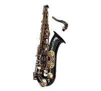 Tenor Saxophone Instrument B Flat Copper Professional Playing Saxophone Instrument (Color : Bk nickel gold keys)