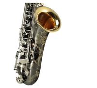Tenor Saxophone Instrument In B Flat Professional Playing Black Gold (Color : Bk paint)