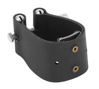 Tenor Saxophone Mouthpiece Ligature, Black PU Leather Ligature with Adjustable Screw, Durable Fastener for Tenor Sax Mouthpiece, Enhanced Sound and Secure Reed Hold