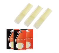 Tenor Saxophone Reeds 3 Pack Synthetic Resin, Strength 1 5, 2 0, 2 5, Includes Plastic Covers for Convenient Storage (Strength 2.5)