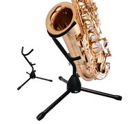Tenor Saxophone Stand Portable Foldable Adjustable Holder | Portable Sax Tripod for Music Jazz Band Practice Performance Studio Home School