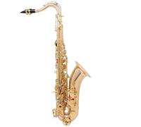 Tenor Saxophone with Abalone Shell Buttons, Engraved Pattern in Body Bell Rose Gold or Black Gold Key Sax Full Kit (rose gold)