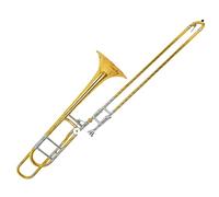Tenor-Shifting Trombone B-Turning F-Turning White Copper Changing Voice Wind Instrument Pulling Pipe