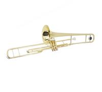 Tenor Three-piston Vertical Keys Trombone Brass Lacquer Gold B Flat Trombone With Case Trombone for Beginner