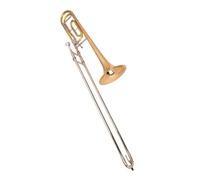 Tenor Trombone B Flat/F Transposition Bowstring Lacquer Gold Performance Lacquered Brass Trombone(4)
