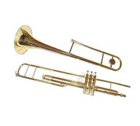 Tenor Trombone In B Flat Adults Beginners Bb Piston Trombone Musical Instruments Yellow Brass Body Lacquer Finish
