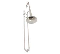 Tenor Trombone In B Flat Adults Professional Alto Trombone Brass Bb Tone B Flat Instrument With Accessories(Silver set)