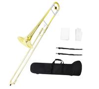 Tenor Trombone In B Flat Alto Trombone Beginner B Flat Brass Lacquer Gold Musical Instrument