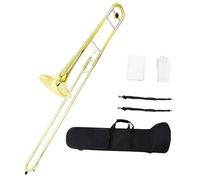 Tenor Trombone In B Flat Alto Trombone Instrument B Flat Tune Beginner Brass Lacquer Gold Two Color