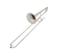 Tenor Trombone In B Flat Bb Alto Trombone Brass Body Nickel Plated Set Professional Instrument(Silver)
